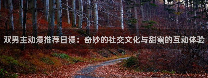 风车动漫专注动漫的门户网站：双男主动漫推荐日漫：奇妙的社交文化与甜蜜的互动体验